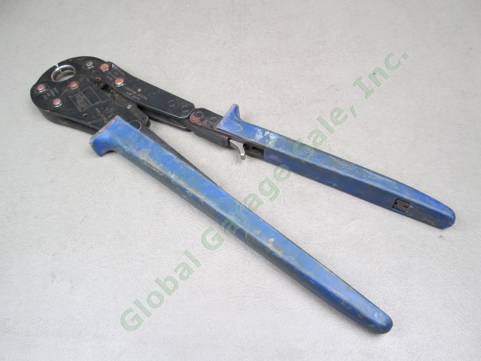 Viega PureFlow 3/4" PEX Press Tool Ratcheting Plumbing Crimper Blue Handle 50040 2