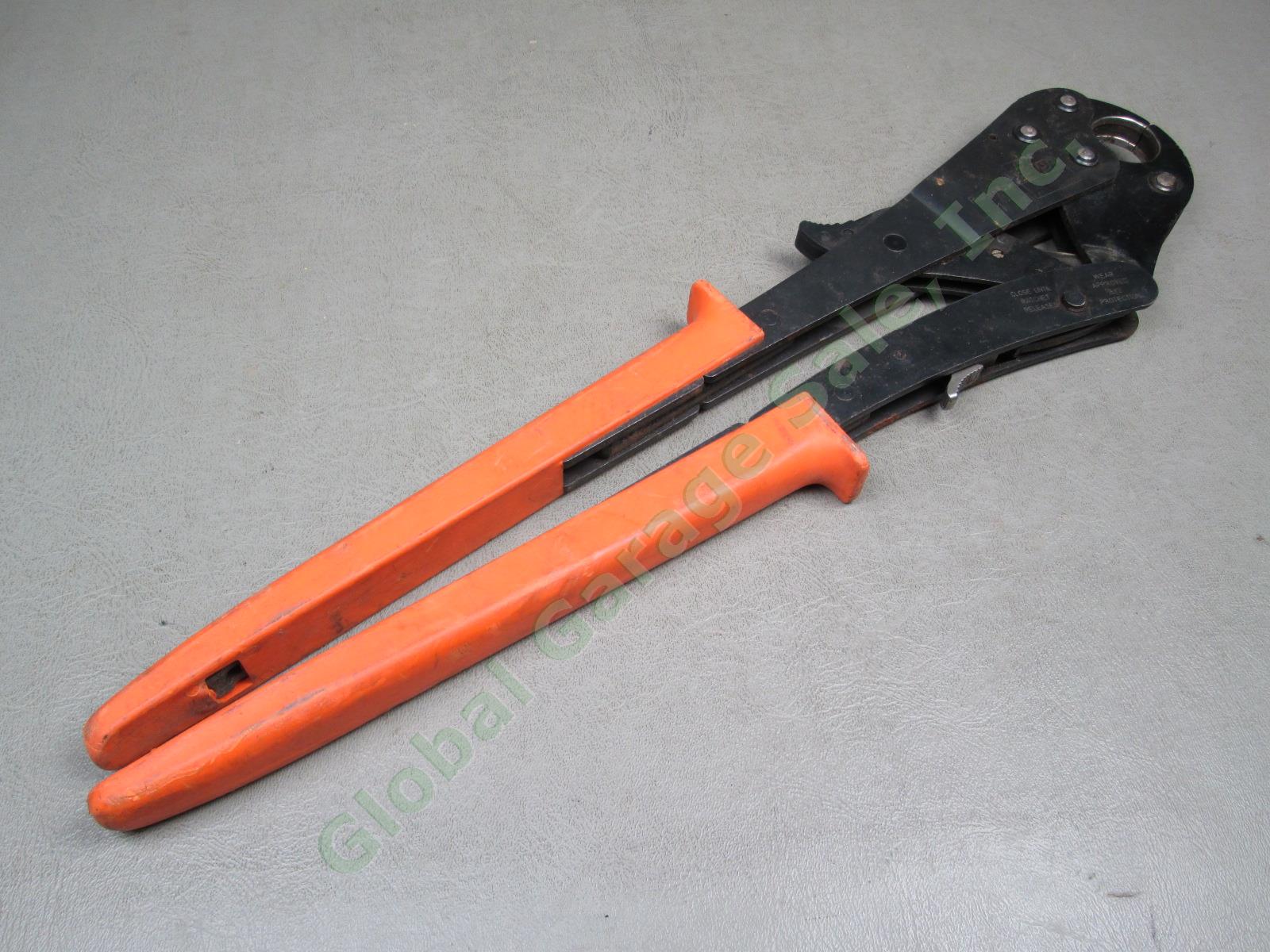 Viega PureFlow 1" PEX Press Tool Ratcheting Plumbing Crimper Orange Handle 50060