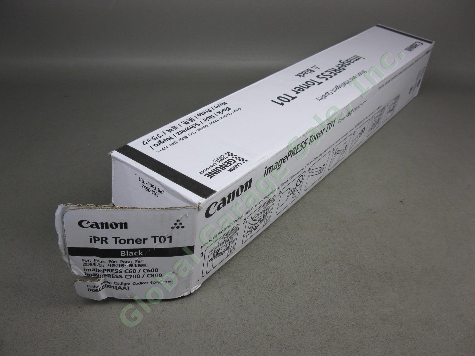 1 New Sealed Genuine Canon imagePRESS iPR Toner T01 Black For C60 C600 C700 C800