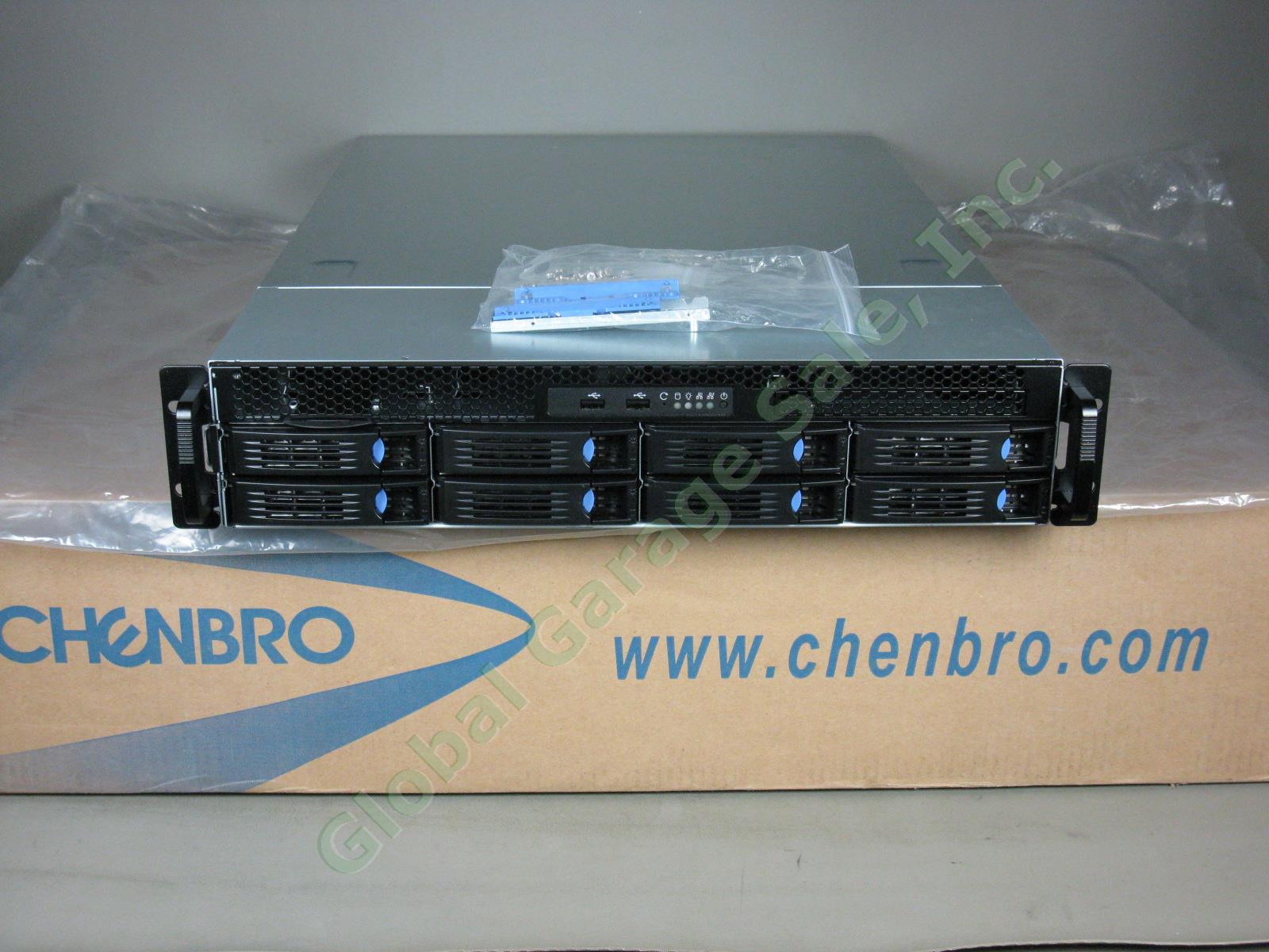 NEW Chenbro RM23608 2U 8-Bay Hot Swap Rack Mount Server Case Chassis SSI EEB