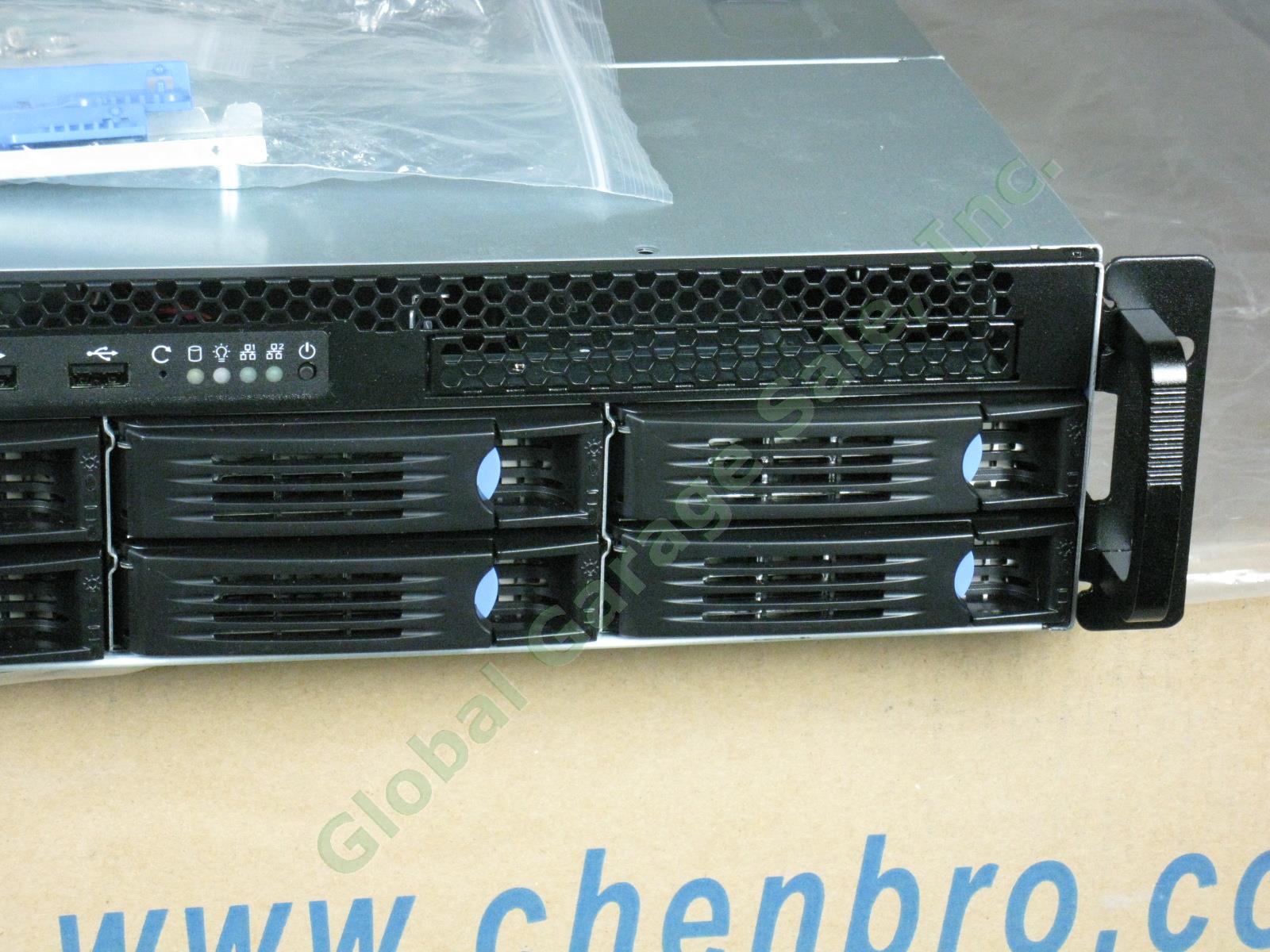 NEW Chenbro RM23608 2U 8-Bay Hot Swap Rack Mount Server Case Chassis SSI EEB 2
