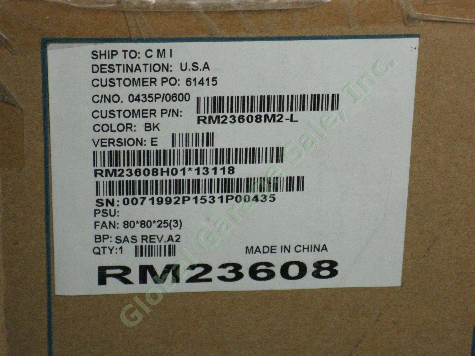 NEW Chenbro RM23608 2U 8-Bay Hot Swap Rack Mount Server Case Chassis SSI EEB 9