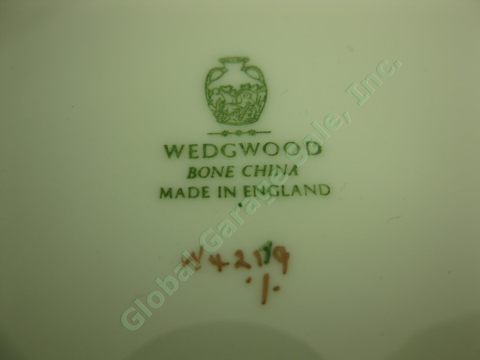 6 Wedgwood Gold Florentine Dragon Bone China 10-3/4" Dinner Plates Set Lot W4219 4