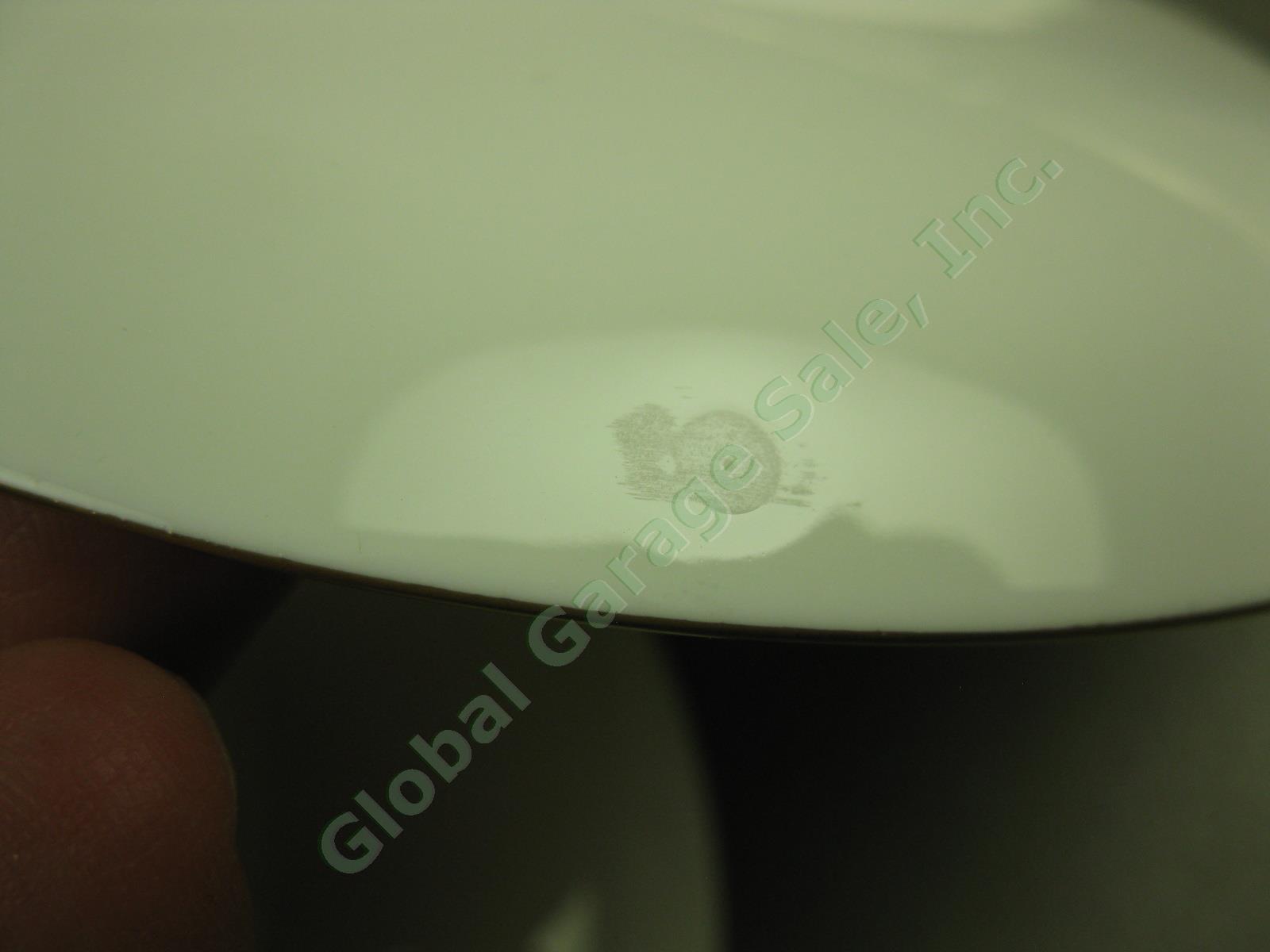 5 Wedgwood Gold Florentine Dragon Bone China Tea Cups + 4 Saucers Set Lot #W4219 5