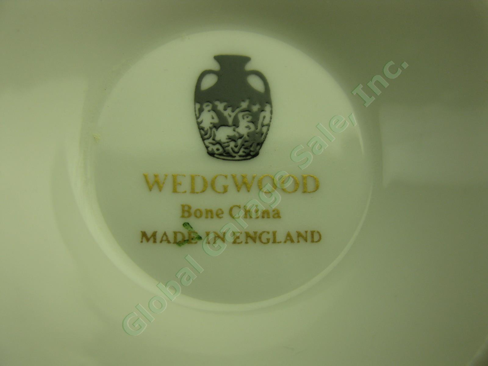 4 Wedgwood Gold Florentine Dragon China Cream Soup Bowls + Saucers Set Lot W4219 7