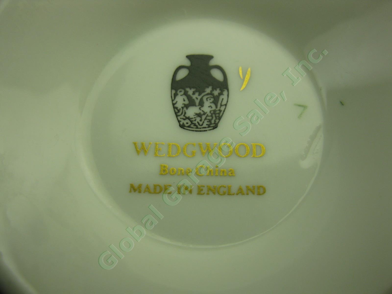 4 Wedgwood Gold Florentine Dragon China Cream Soup Bowls + Saucers Set Lot W4219 7
