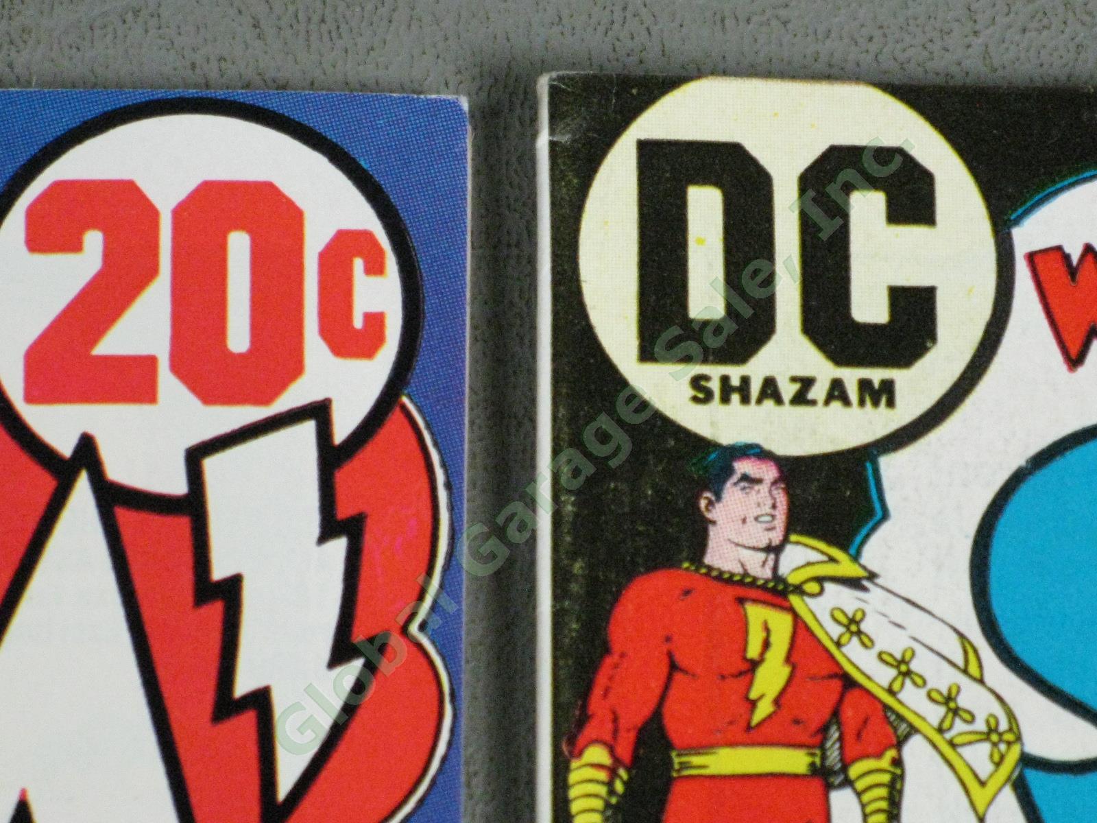 Vtg 1973 Shazam! 1 2 3 Original Captain Marvel Comic Book Lot Set High Grade NR! 6