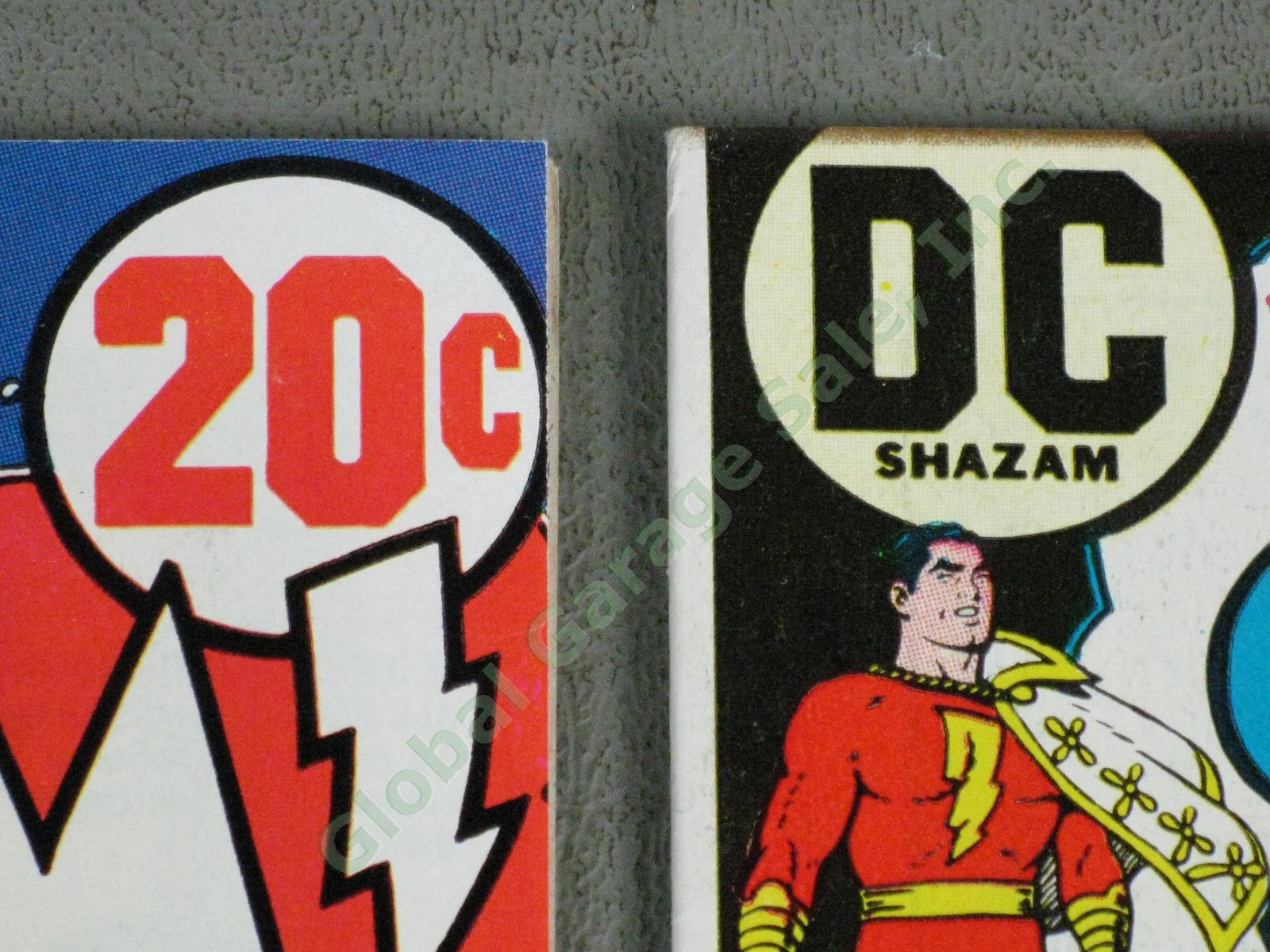 Vtg 1973 Shazam! 1 2 3 Original Captain Marvel Comic Book Lot Set Exc Condition 6