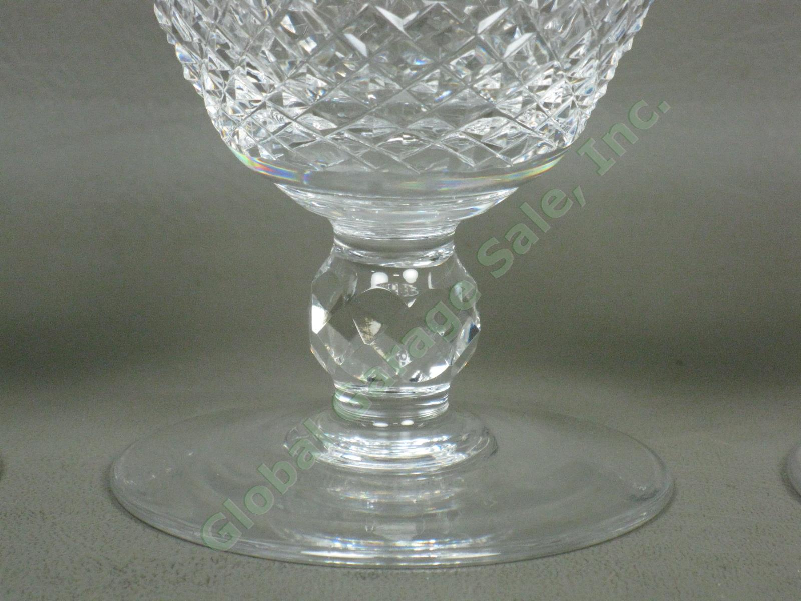 3 Waterford Cut Lead Crystal Colleen Water Goblet Glasses Set Lot 5-1/4" Tall NR 2