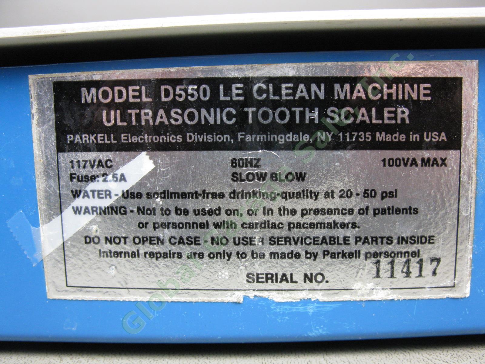 Parkell Le Clean Machine D550 Auto-Tuned Ultrasonic Dental Prophy Tooth Scaler 6