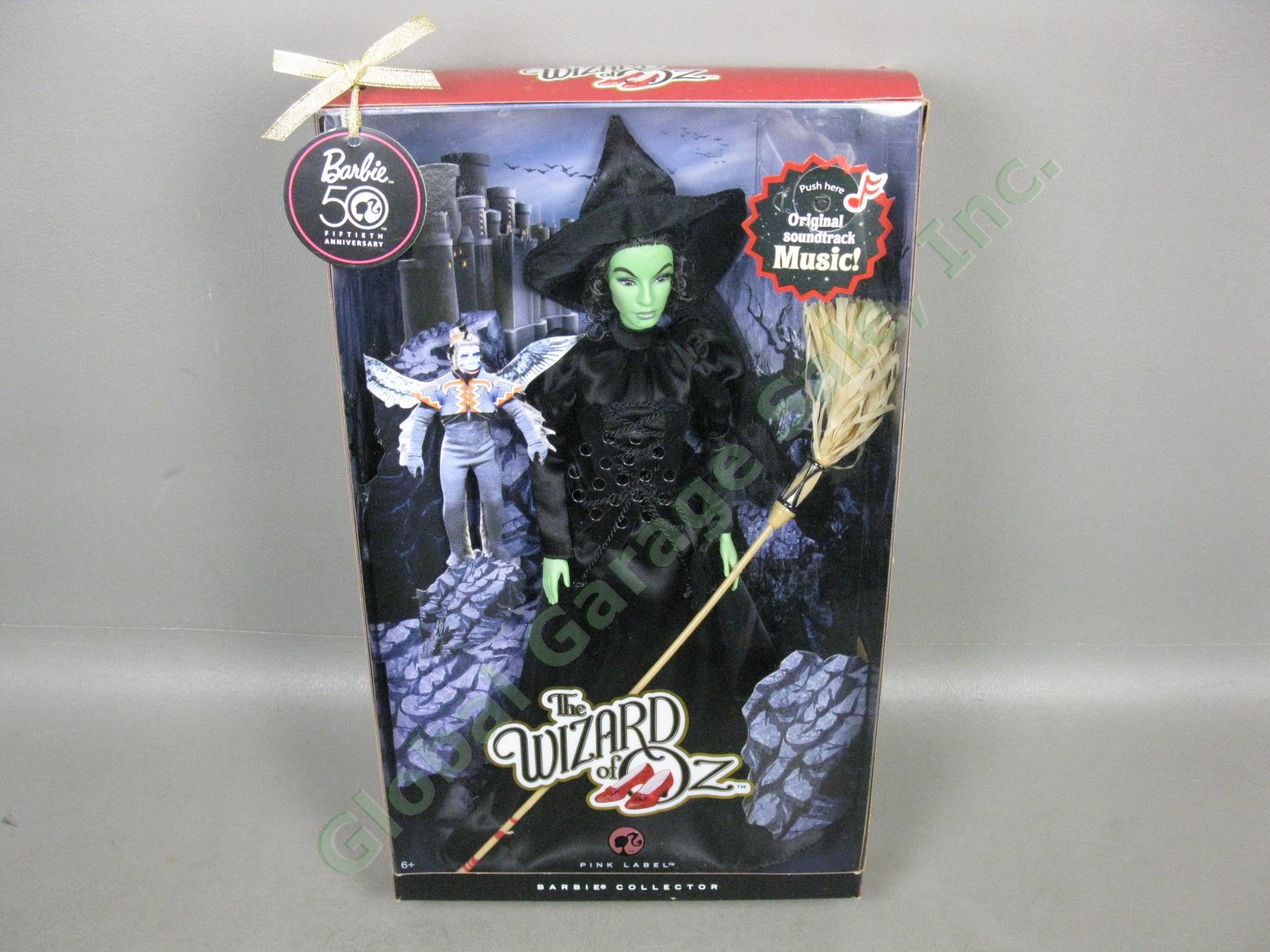 2008 Barbie The Wizard Of Oz Wicked Witch West Pink Label 50th Anniversary Doll