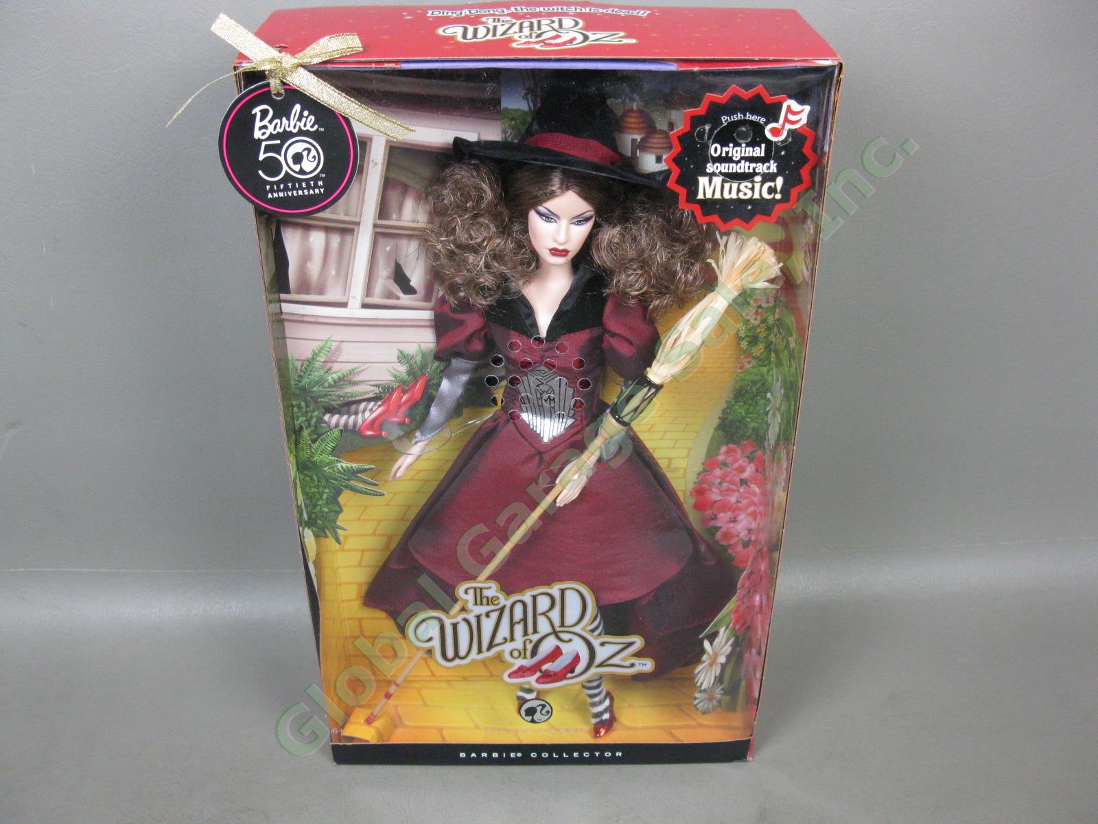 2009 Barbie Wizard Of Oz Wicked Witch East Silver Label 50th Anniversary Doll NR