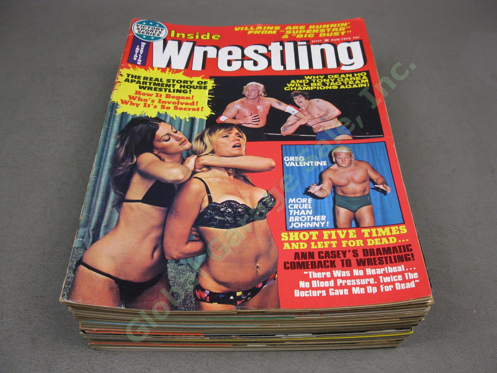 20 Vtg Victory Sports Series Inside Wrestling Magazines 1975-1981 Wholesale Lot