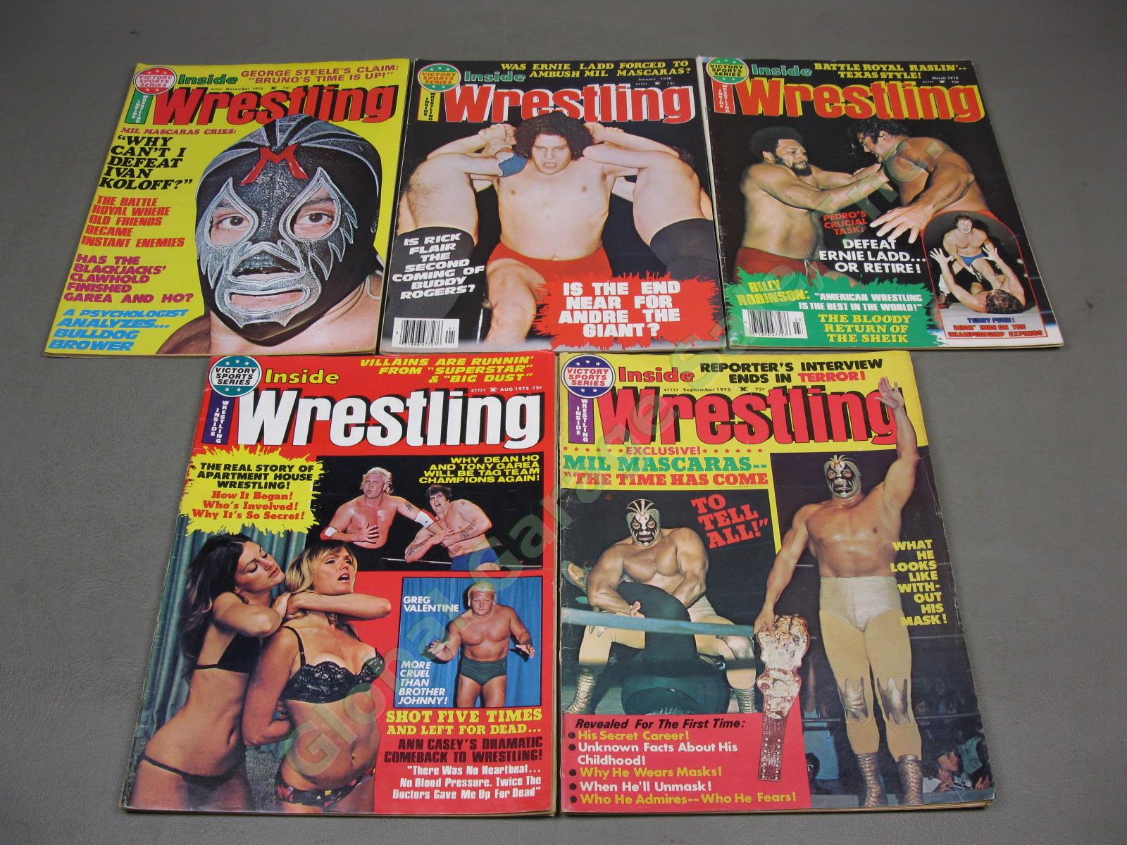 20 Vtg Victory Sports Series Inside Wrestling Magazines 1975-1981 Wholesale Lot 1