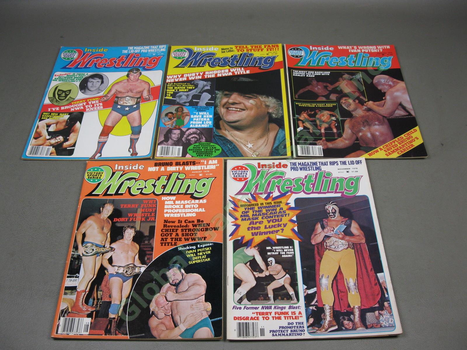 20 Vtg Victory Sports Series Inside Wrestling Magazines 1975-1981 Wholesale Lot 3