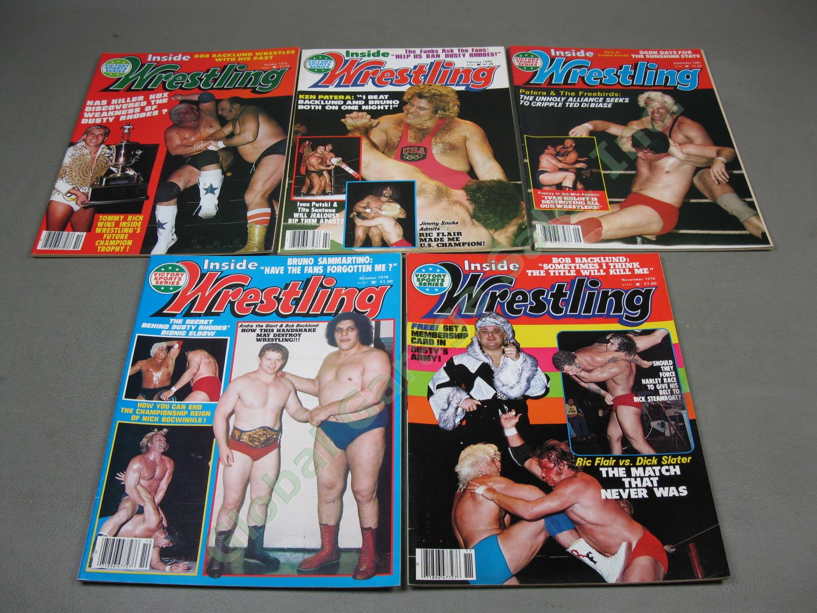 20 Vtg Victory Sports Series Inside Wrestling Magazines 1975-1981 Wholesale Lot 7