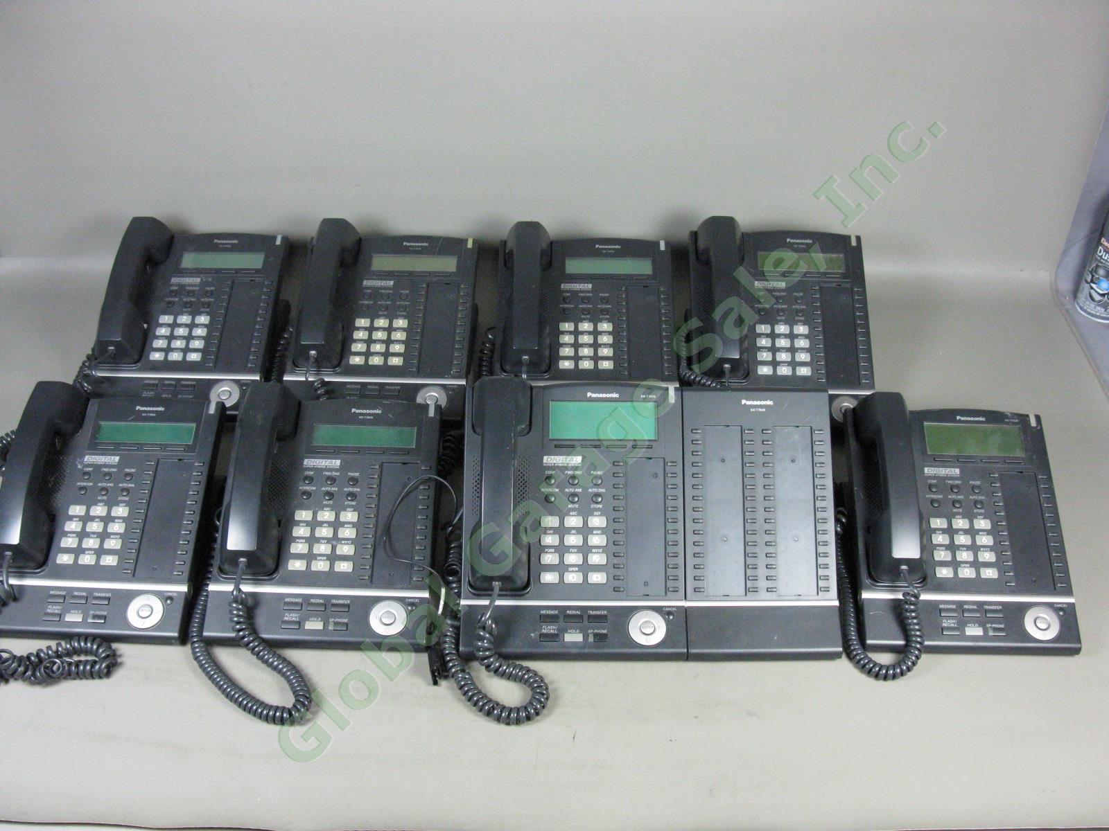 8 Panasonic KX-T7633-B KX-T7636 Business Phones System Lot KX-T7640 DSS Console