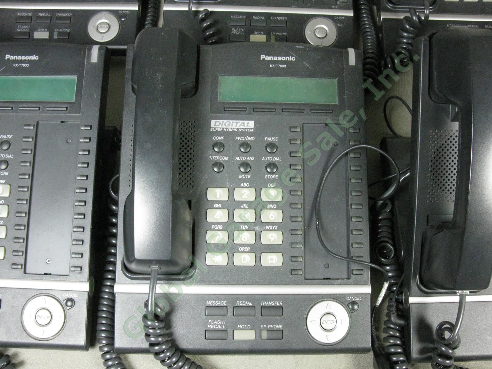 8 Panasonic KX-T7633-B KX-T7636 Business Phones System Lot KX-T7640 DSS Console 2
