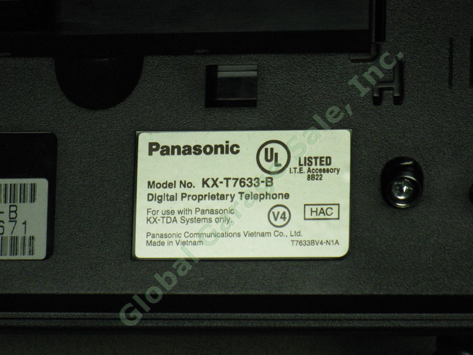 8 Panasonic KX-T7633-B KX-T7636 Business Phones System Lot KX-T7640 DSS Console 3