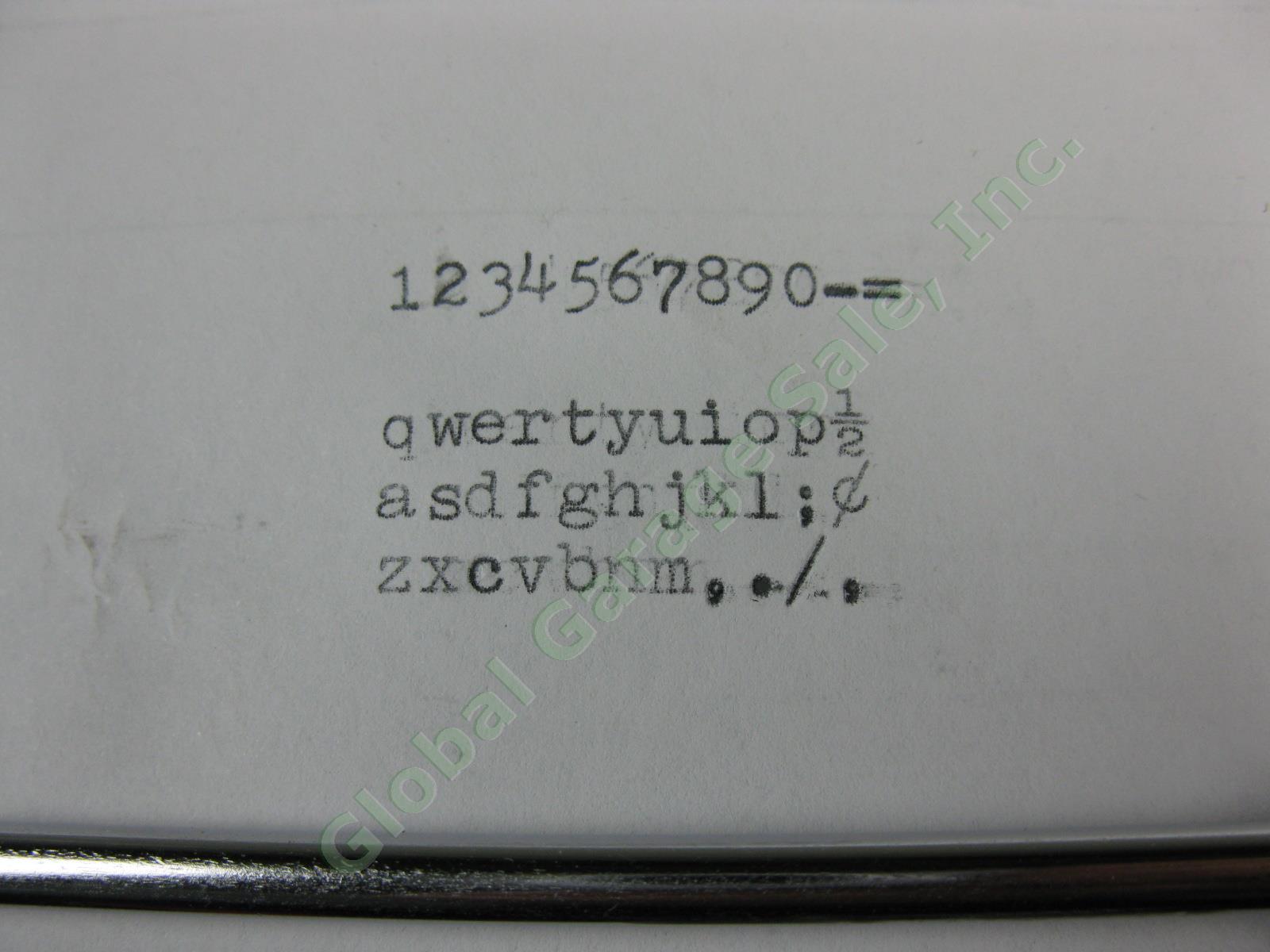 Vtg Smith-Corona Galaxie Deluxe Blue Portable Manual Typewriter W/ Case Manual + 2