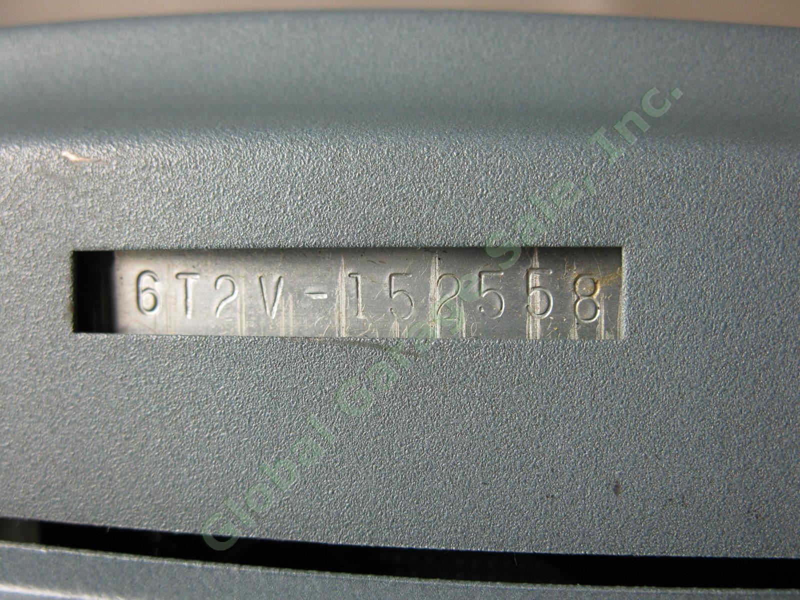 Vtg Smith-Corona Galaxie Deluxe Blue Portable Manual Typewriter W/ Case Manual + 9