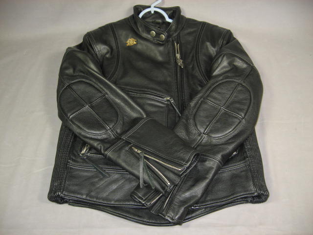 Black Leather Harley Davidson Motorcycle Jacket Women S 2