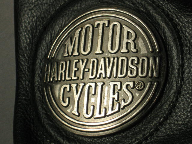 Black Leather Harley Davidson Motorcycle Jacket Women S 6
