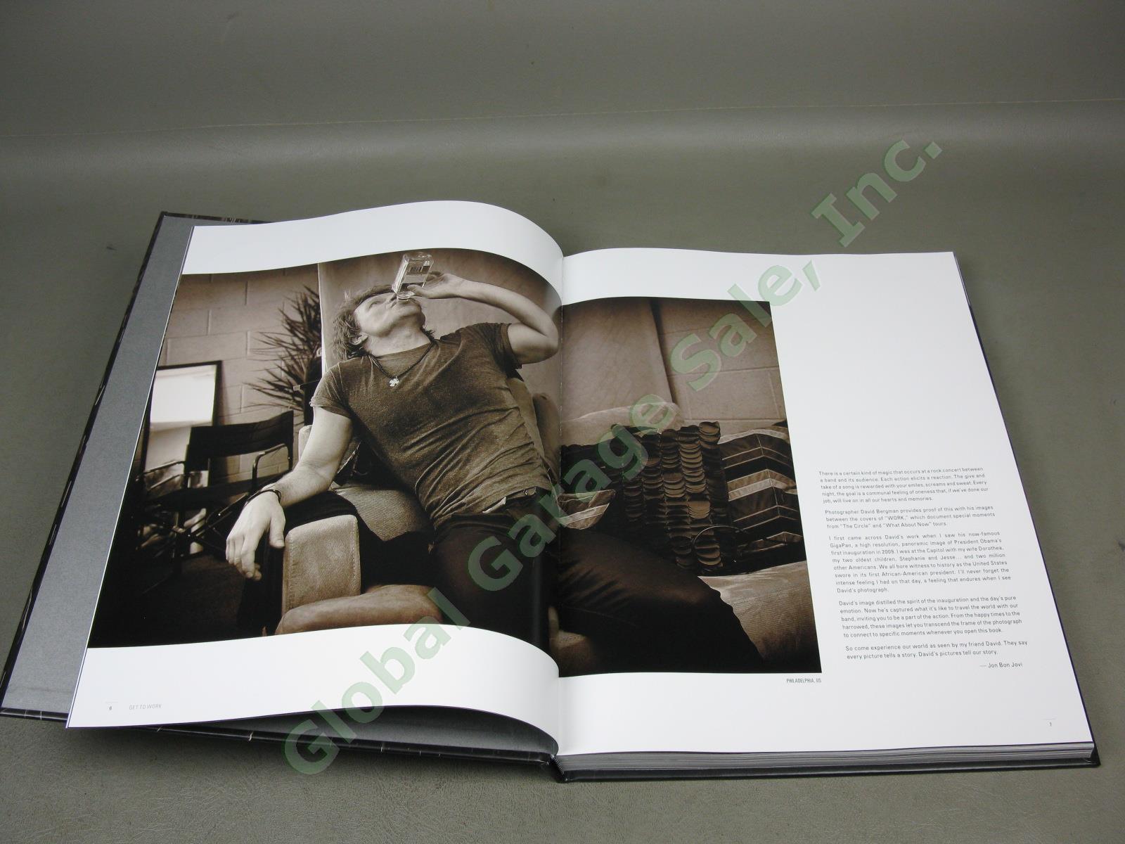 Jon Bon Jovi Work 2014 Oversized Hardcover HC Concert Photo Book David Bergman 5