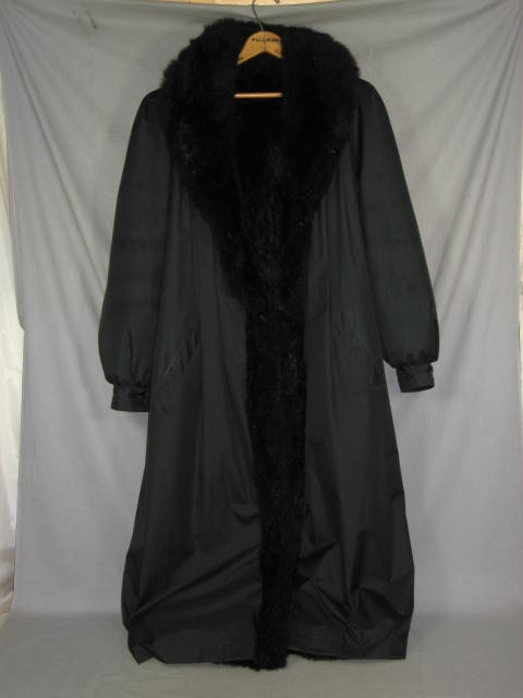 Womens Reversible Mink Fur Trench Coat Size Medium M NR