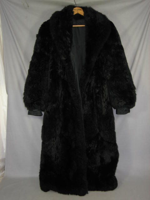 Womens Reversible Mink Fur Trench Coat Size Medium M NR 2