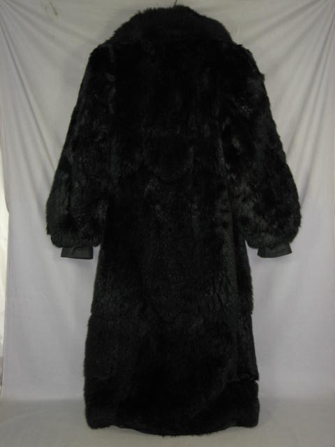 Womens Reversible Mink Fur Trench Coat Size Medium M NR 3