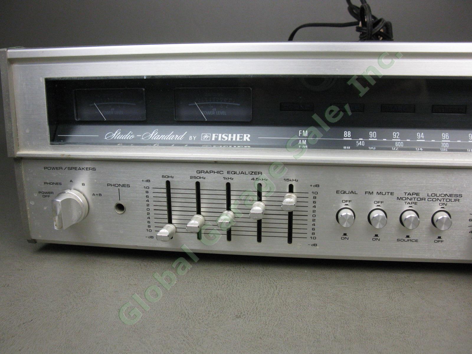 Vtg Studio-Standard By Fisher RS-2004A AM/FM Stereo Receiver Tuner Amp 45WPC NR! 1