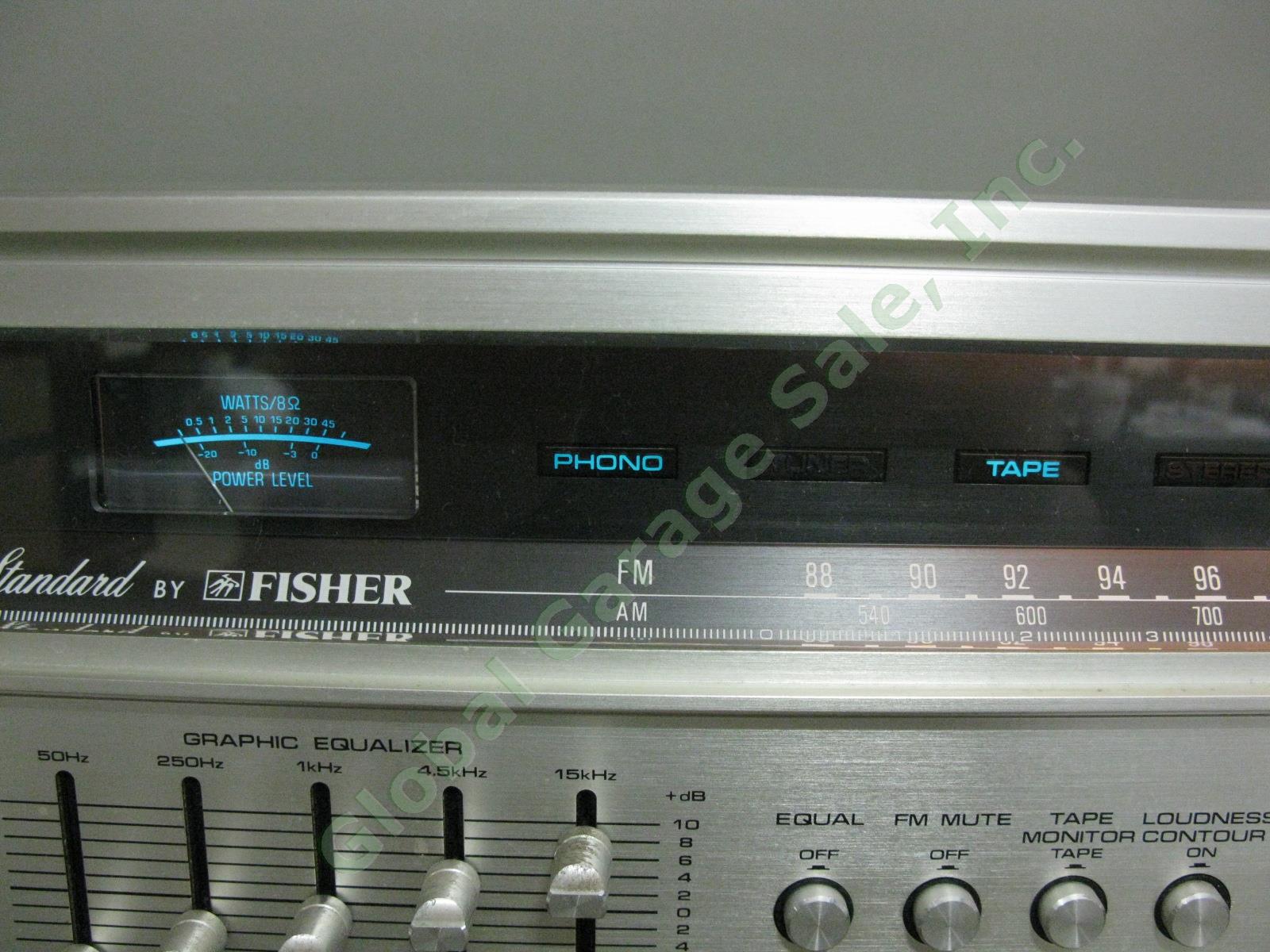 Vtg Studio-Standard By Fisher RS-2004A AM/FM Stereo Receiver Tuner Amp 45WPC NR! 4