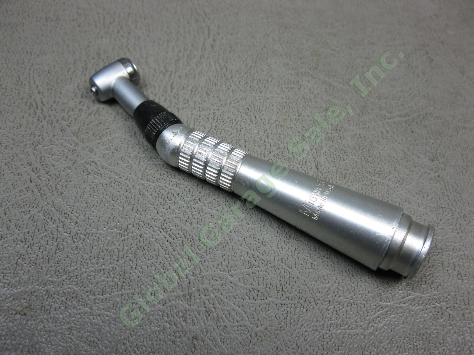 Midwest Low Slow Speed Push Button Contra Angle Dental Handpiece For FG Burs NR!
