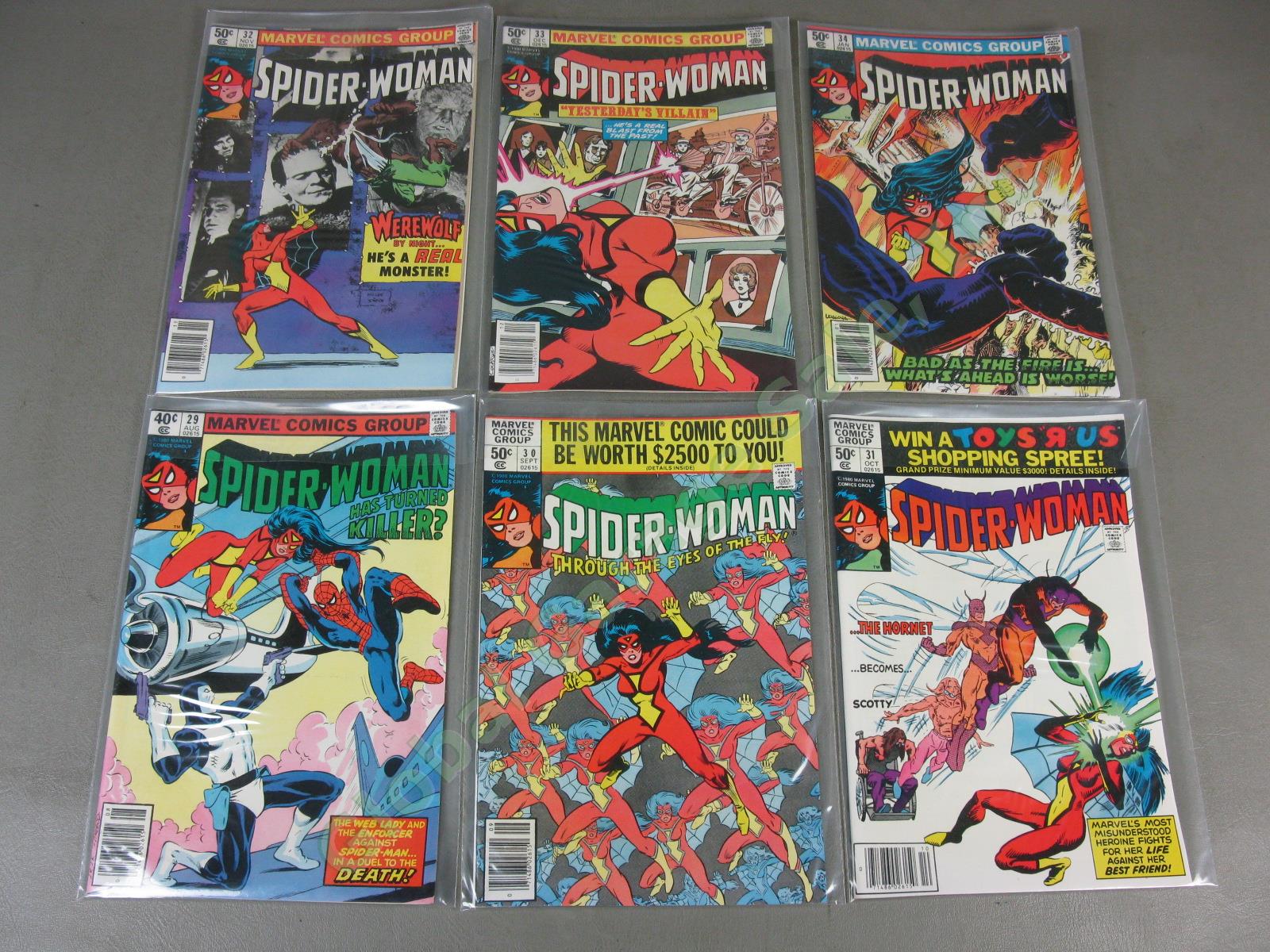 48 Vtg Marvel Spider-Woman Comic Book Collection Lot Runs 1-8 10-36 38-40 42-50 11