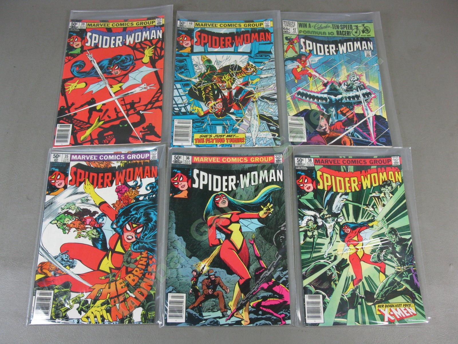 48 Vtg Marvel Spider-Woman Comic Book Collection Lot Runs 1-8 10-36 38-40 42-50 12