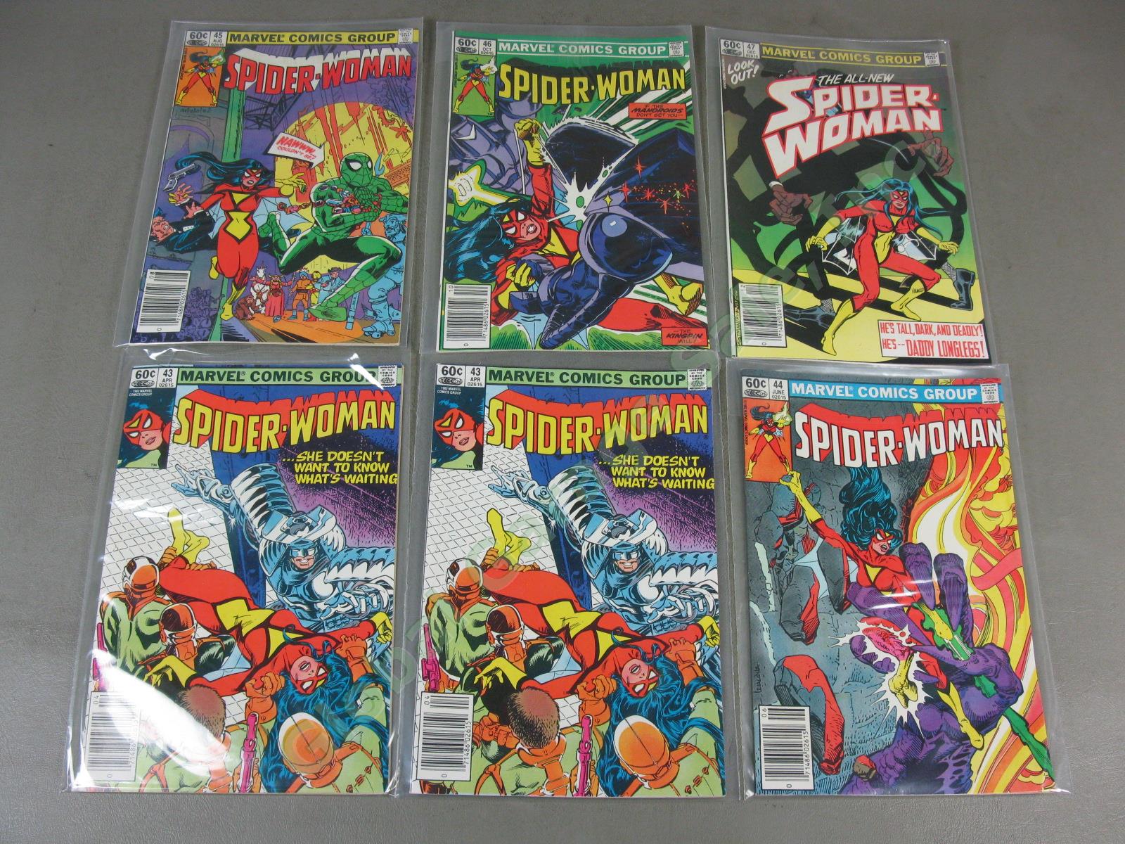 48 Vtg Marvel Spider-Woman Comic Book Collection Lot Runs 1-8 10-36 38-40 42-50 13