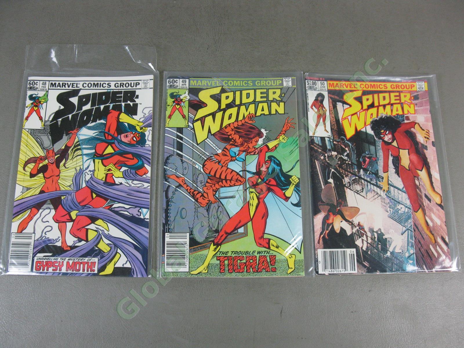 48 Vtg Marvel Spider-Woman Comic Book Collection Lot Runs 1-8 10-36 38-40 42-50 14