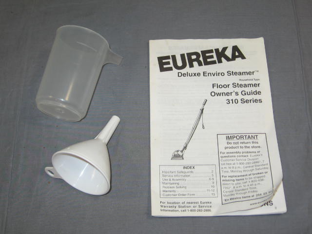 Eureka Deluxe Enviro Steamer Steam Cleaner Model 310 NR 3