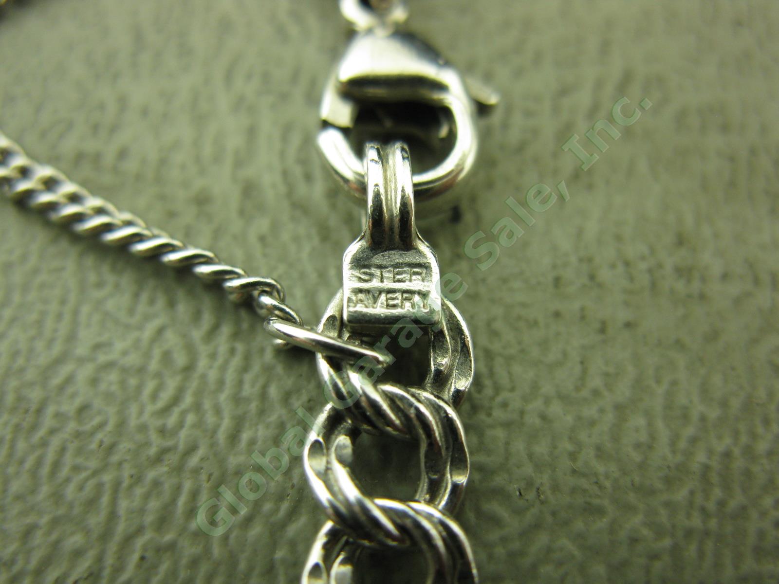 James Avery Sterling Silver Charm Bracelet Mailbox Lhasa Apso 2003 Note+ Retired 12
