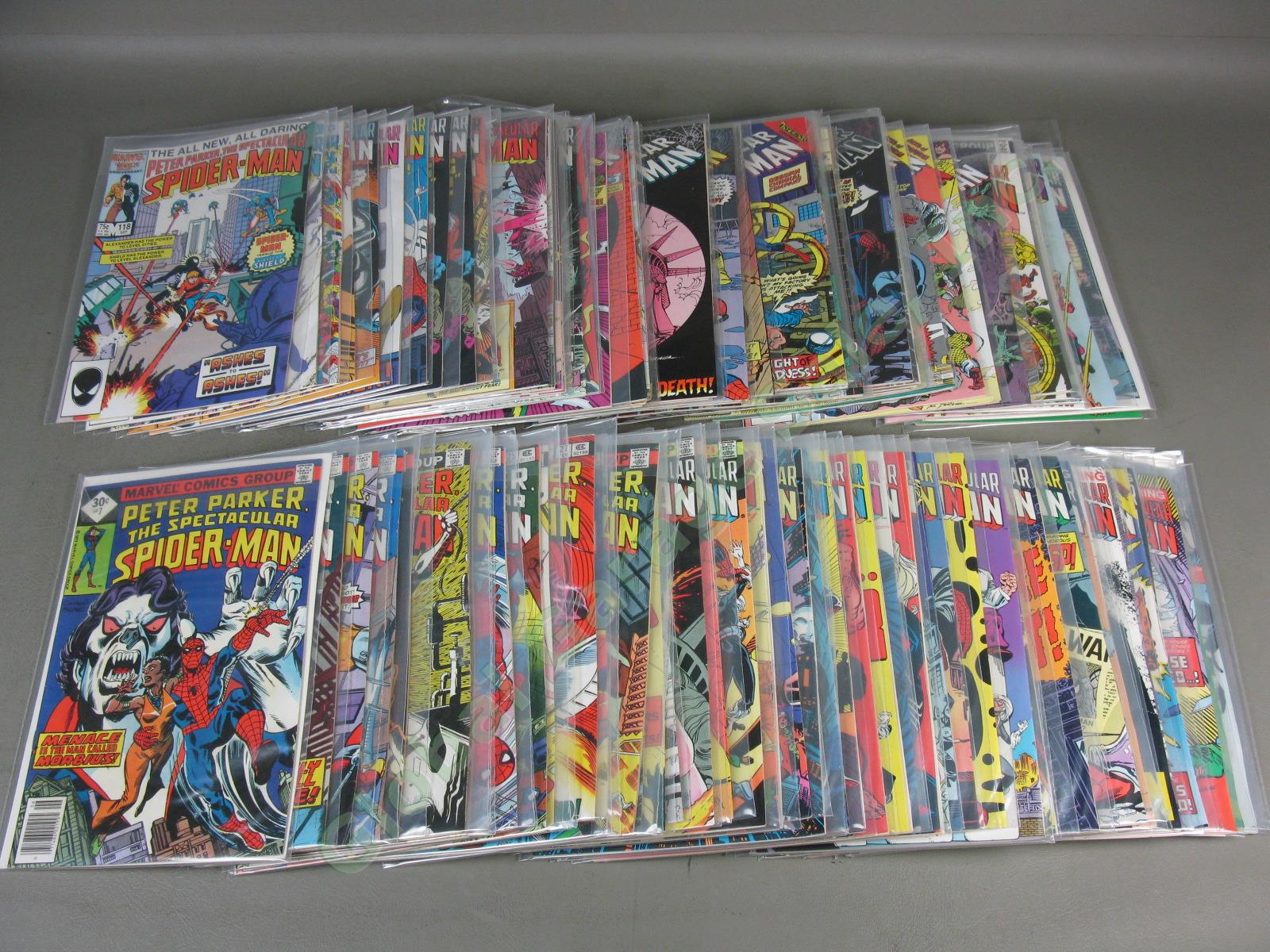 113 Vtg 1977-1990 Peter Parker Spectacular Spider-Man Comic Books Lot + Annuals