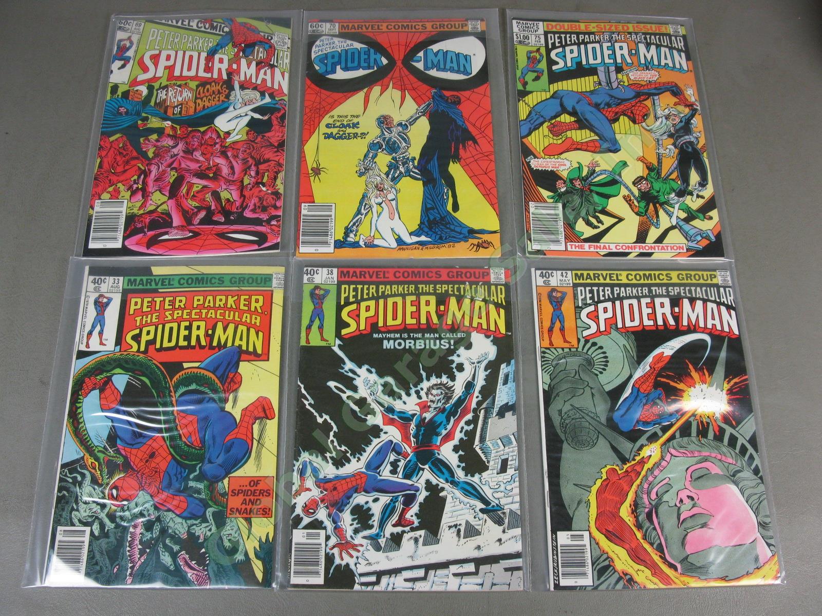 113 Vtg 1977-1990 Peter Parker Spectacular Spider-Man Comic Books Lot + Annuals 13