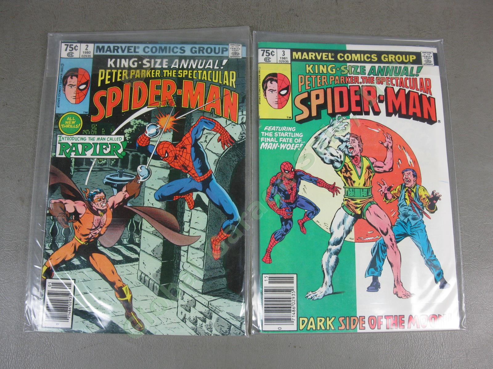 113 Vtg 1977-1990 Peter Parker Spectacular Spider-Man Comic Books Lot + Annuals 15