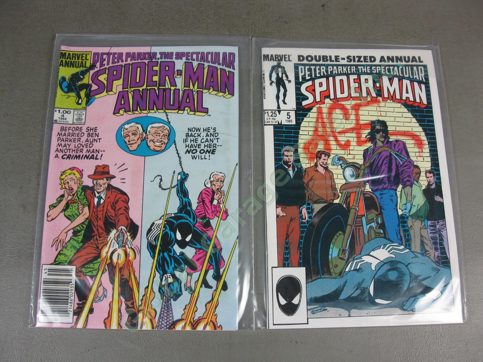 113 Vtg 1977-1990 Peter Parker Spectacular Spider-Man Comic Books Lot + Annuals 16