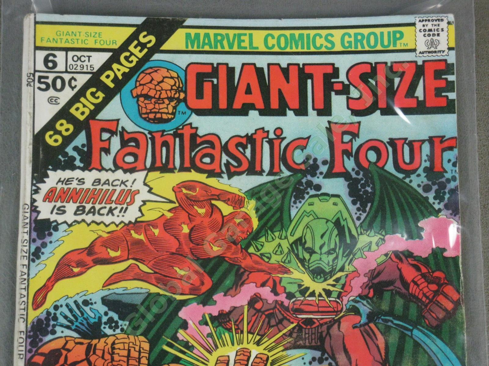 134 Vtg 1973-1989 Marvel Fantastic Four Comic Lot w/Giant King Size + Annuals NR 1