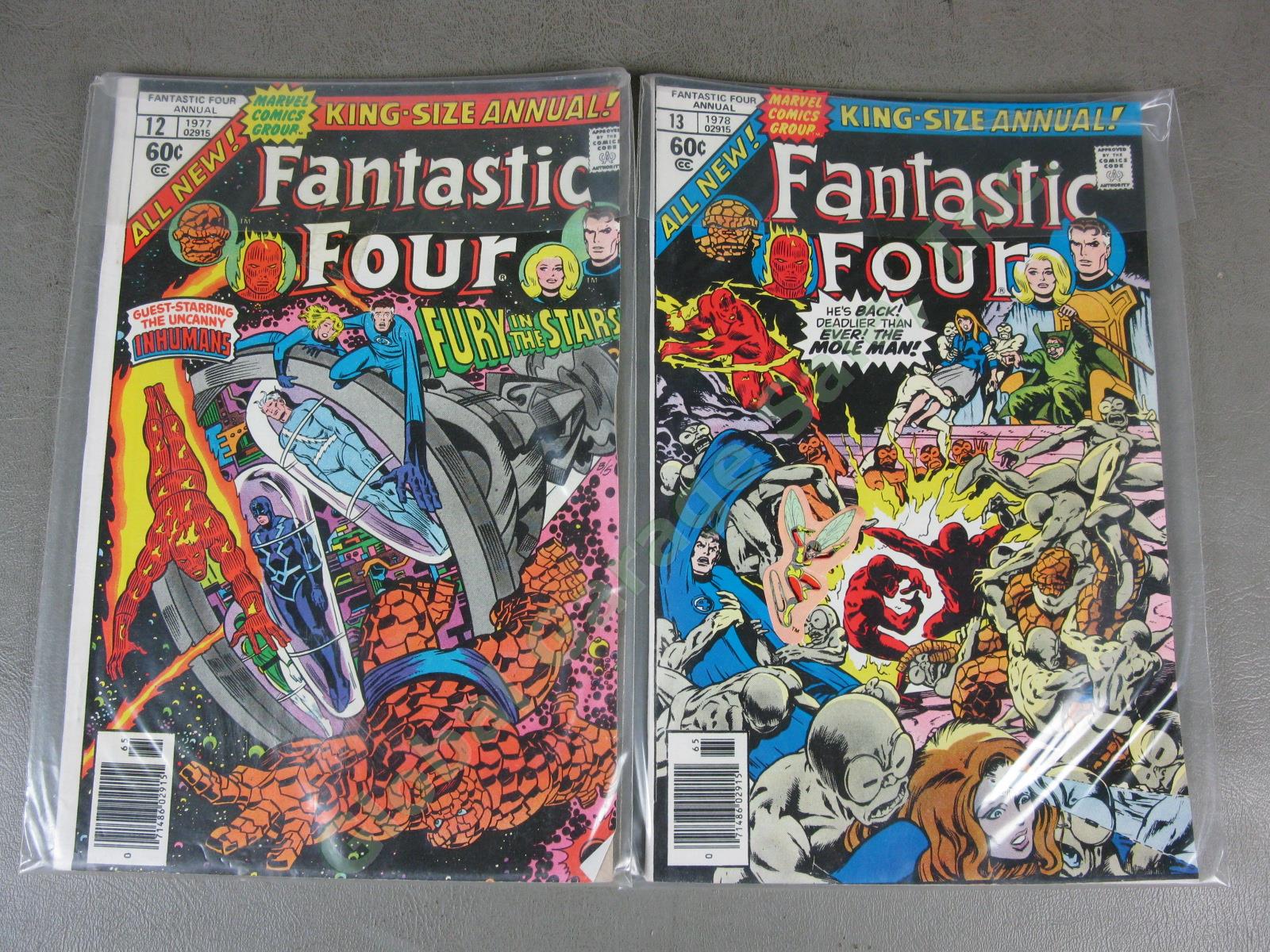 134 Vtg 1973-1989 Marvel Fantastic Four Comic Lot w/Giant King Size + Annuals NR 4