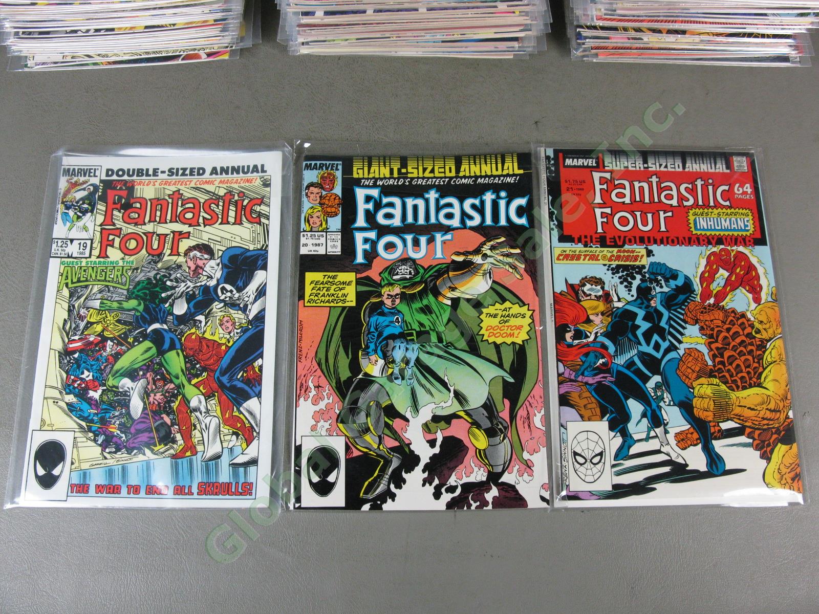 134 Vtg 1973-1989 Marvel Fantastic Four Comic Lot w/Giant King Size + Annuals NR 7