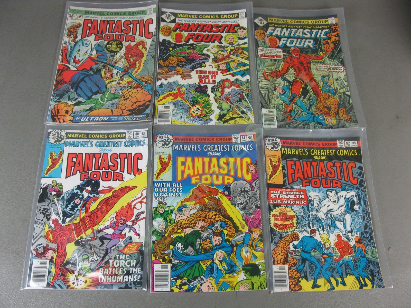 134 Vtg 1973-1989 Marvel Fantastic Four Comic Lot w/Giant King Size + Annuals NR 8