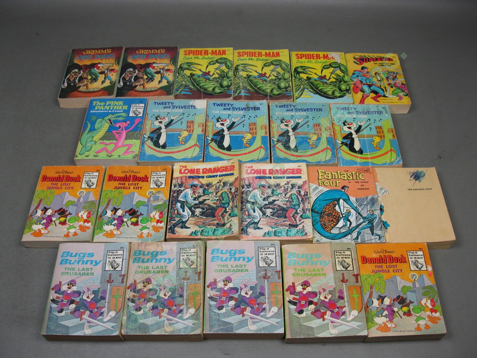 66 Big Little Book Lot Bugs Bunny Popeye Disney Donald Duck Lassie Lone Ranger + 1