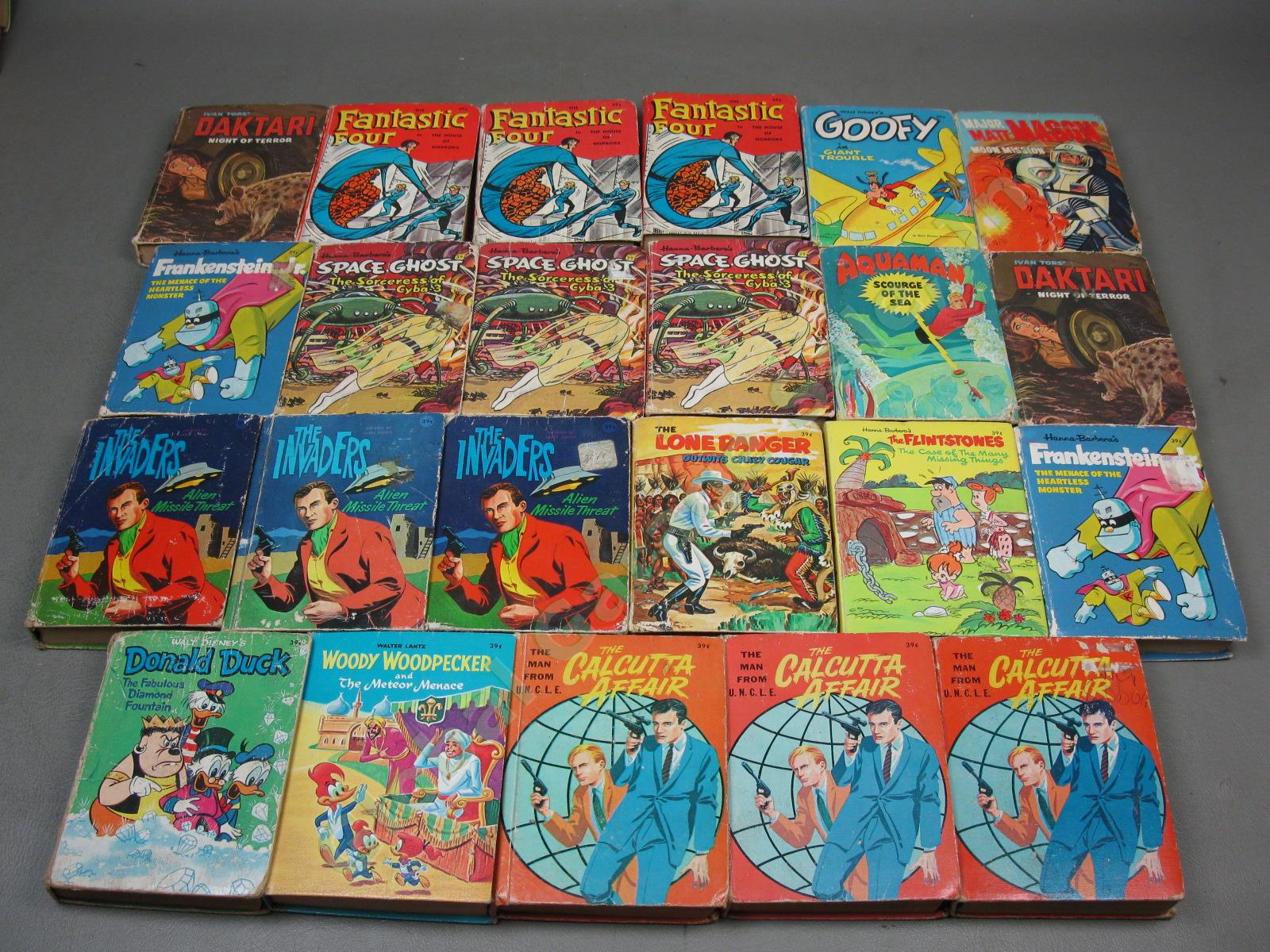 69 Big Little Book Lot Dick Tracy Disney Donald Duck Lassie Lone Ranger Tarzan + 3